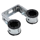 thumbnail of Walraven Rohrschelle Duplo sv 15 mm DIN 4109 EPDM schwarz