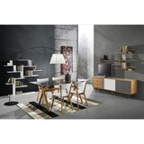 thumbnail of Oreste Luchetta Tavolo scrivania ALLEN piano in vetro temprato trasparente H.75,5 x L.180 x P.90 cm