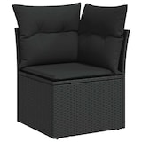 thumbnail of vidaXL Garten-Sofa-Set mit Kissen mit Speicher 7 pcs Schwarz