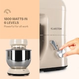 thumbnail of Klarstein Bella Küchenmaschine 1800 W / 2,7 PS 5 Ltr Edelstahl BPA-frei Vintage-Creme