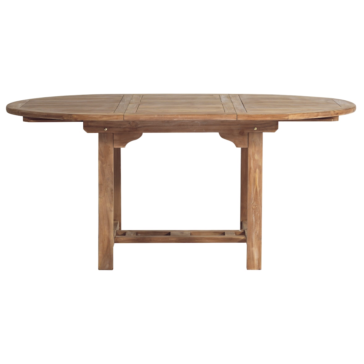 tavolo in teak 120/170x120 cm., allungabile
