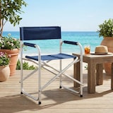 thumbnail of HEMAX, Sedia Regista Large Pieghevole in Alluminio, 112x65 cm, per Esterno e Campeggio, blu