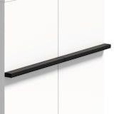thumbnail of Schuhschrank 60x35x95 cm Weiß+Schwarz mit Doppeltüren verstellbaren Einlegeböden und erhöhtem Untergestell platzsparend für Flur