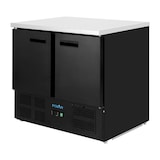 thumbnail of Polar G-Series Doppel Tür Kühlschrank Theke Schwarz 257Ltr