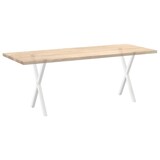 thumbnail of Helloshop26 - Set aus 2 X-förmigen Esstischbeinen 57 x 72–73 cm mit verstellbaren Nivellierfüßen modernes Design weißer Stahl 02_0057186