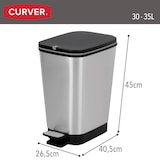 thumbnail of Pattumiera secchio con coperchio pedale grigia lt35 Keter raccolta differenziata