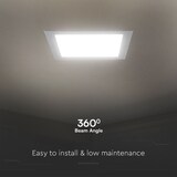 thumbnail of V-TAC VT-61018SQ-S   LED Vierkant Mini Paneel - Samsung - Achtergrondverlichting Inbouw - IP20 - Wit - 18W- 1850 Lumen - 3000K