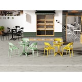 thumbnail of METRO PROFESSIONAL Cadeira empilhável com braços, plástico, verde menta