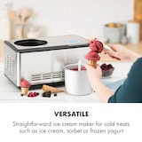 thumbnail of Dolce Bacio Eiscremebereiter Kompressor 2l LCD-Display Touch EdelstahlSilber