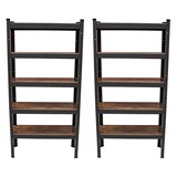 thumbnail of 2x Wohnzimmerregal 150x75x30 cm dunkel Traglast je 650 kg Steckregal Schwerlastregal Lagerregal