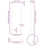 thumbnail of vidaXL Bartafelpoten 2 st 40x(100-101) cm staal naturel
