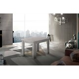 thumbnail of Dmora Ausziehbarer Esstisch Otto, Hilfsküchenkonsole, ausziehbarer Tisch, 100 % Made in Italy, cm 90x90h75, Grau