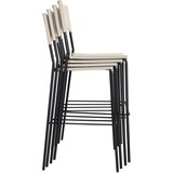 thumbnail of CHEFGASTRO Barhocker POMPEII Schwarz HxBxT 114x43x41cm Kunststoff Creme Barstuhl