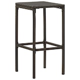 thumbnail of Sgabelli Da Bar Con Cuscini 2 Pz Marroni In Polyrattan