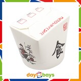 thumbnail of DayBays 14000 Stk. Asia Box 16 OZ 500 ml Papier+PE-beschichtet mit Druck Motiv "Thank You Enjoy" Rund Weiß