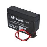 thumbnail of 2x Multipower Blei-Akku MP0,8-12H Pb 12V 0,8Ah Heim und Haus Stecker Rollladen