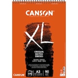 thumbnail of CANSON Bloc spiralé de 120 feuilles de papier dessin CROQUIS XL 90g A3