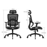 thumbnail of OfficeSense OS220 Ergonomische Bureaustoel – Mesh Burostoel met Hoofdsteun – Office Chair - Bureaustoel voor volwassenen