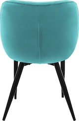 thumbnail of 4er Set Stühle Esszimmerstühle Küchenstuhl Wohnzimmerstühle Polsterstuhl Samt Blau