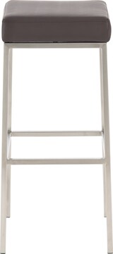 thumbnail of 2er Set Barhocker BIDAN - Kunstleder Braun 37x37x85 cm | Barstuhl Mit Lehne Tresenhocker Tresenstuhl Kneipenhocker Kneipenstuhl
