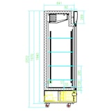 thumbnail of 2-deurs glazen koelkast