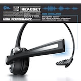 thumbnail of CSL Mono Bluetooth Headset mit Ladestation, Kopfhörer mit flexiblem Mikrofon, Multipoint, kabellos, leicht, freisprechen, Chat Callcenter Meeting