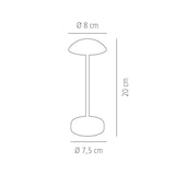 thumbnail of APS 17039 "ALVA" Kabellose USB-C Tischleuchte, IP 54, inkl. Dockingstation und Fernbedienung