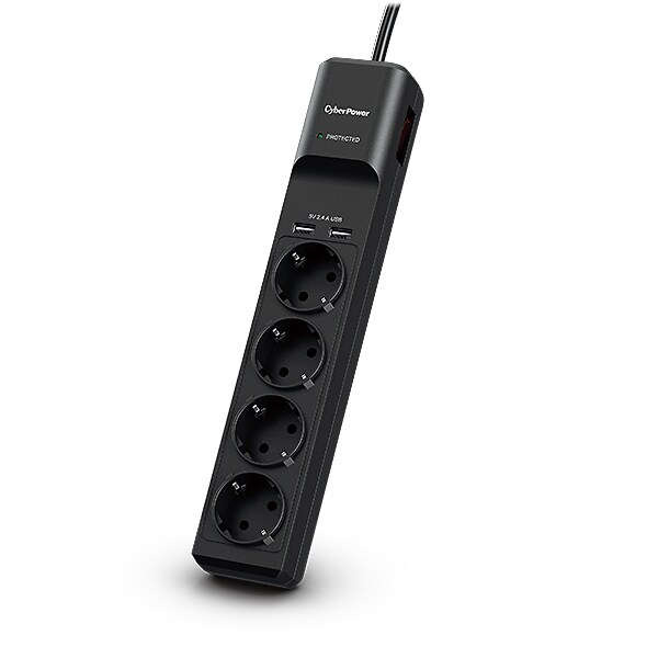 CyberPower P0420SUD0-DE Spannungsschutz Schwarz 4 AC-Ausgänge 200 - 250 V 1,8 m