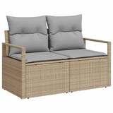 thumbnail of vidaXL Garten-Sofa-Set 7 pcs Beige und Hellgrau 232 x 122 x 85 cm