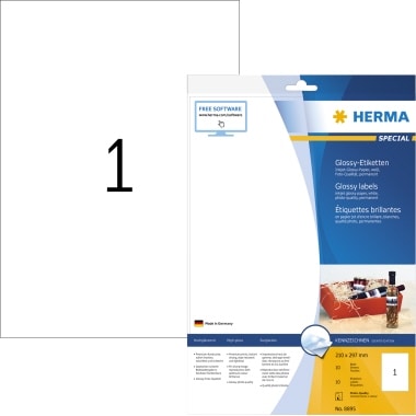 HERMA Etikett 8895 210x297mm weiß 10 St./Pack.