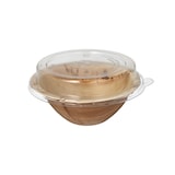 thumbnail of 10 Schalen, Palmblatt rund 300 ml Ø 15 cm · 8,3 cm mit rPET Deckel "Kombipack"