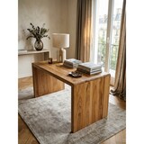 thumbnail of Schreibtisch BOHA Massiv-Holz Akazie Computertisch 140 cm breit Echtholz Design Ablage Büro-Tisch