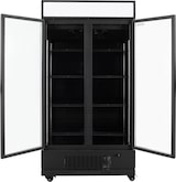 thumbnail of vaiotec TOPLINE Getränkekühlschrank 2 Türen / 870 Liter mit Leuchtaufsatz "schwarz", 1090 x 742 mm