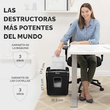 thumbnail of Fellowes Destructora trituradora de papel 6M MiniCorte, destruye 6 Hojas en partículas, Papelera 13 L. Bloqueo de Seguridad. Color Negro