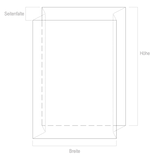 thumbnail of 70x Seitenfaltensack  700+600x1500mm (500 Liter) LDPE transparent trüb 50 my
