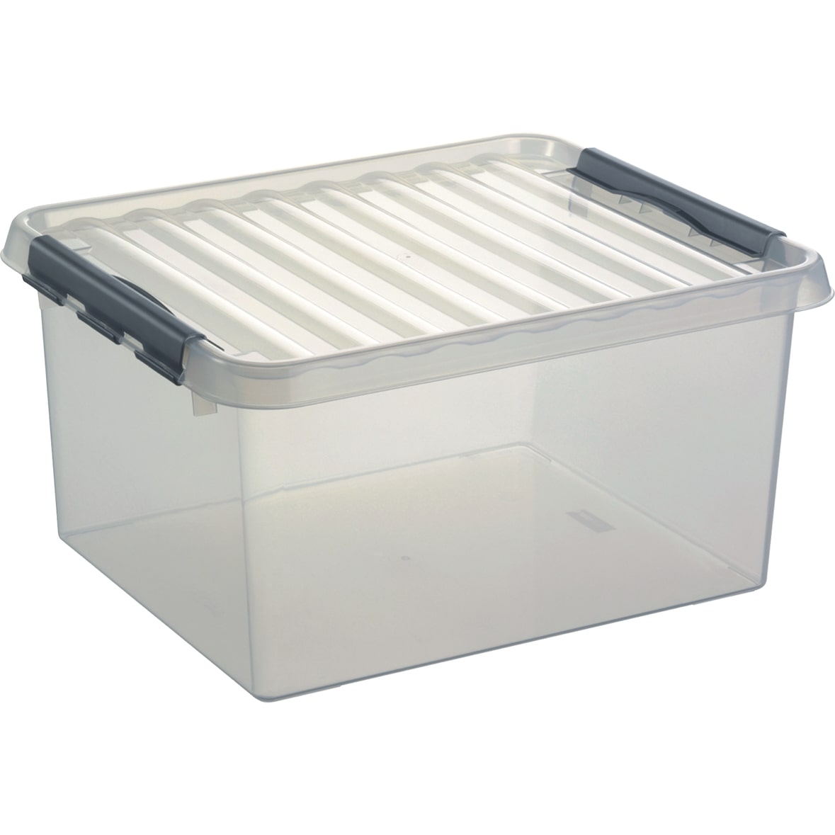 Aufbewahrungsbox mit Deckel 36 Liter 400x260x500mm transparent Packung mit 6 Stück