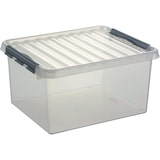 thumbnail of Aufbewahrungsbox mit Deckel 36 Liter 400x260x500mm transparent Packung mit 6 Stück