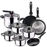 thumbnail of San Ignacio - Dina Kochgeschirrset 8-teilig mit 3 Pfannen und Schnellkochtopf