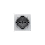 thumbnail of Tapa base de enchufe schuko 2P+TT ACERO INOX NIESSEN SKY 8588 AI