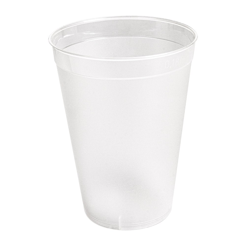 Vasos Reutilizables 180 Ml Ø 6,7/4,3X8,7 Cm Transparente Pp (960 Unidades)