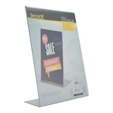 thumbnail of Securit® Espositore Trasparente A4 – Forma L – Verticale – Acrilico Doppio Lato