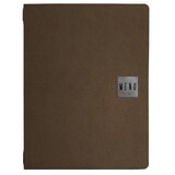 thumbnail of Stil Casa, Set 12 Speisekartenhalter A4, Polyurethan, 24,3x31,6 cm, 3 Innenhüllen, Gummiband, Farbe Braun.