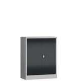 thumbnail of Metallschrank abschließbar Flügeltürenschrank Aktenschrank 100x80x38cm grau/anthrazit X-530318