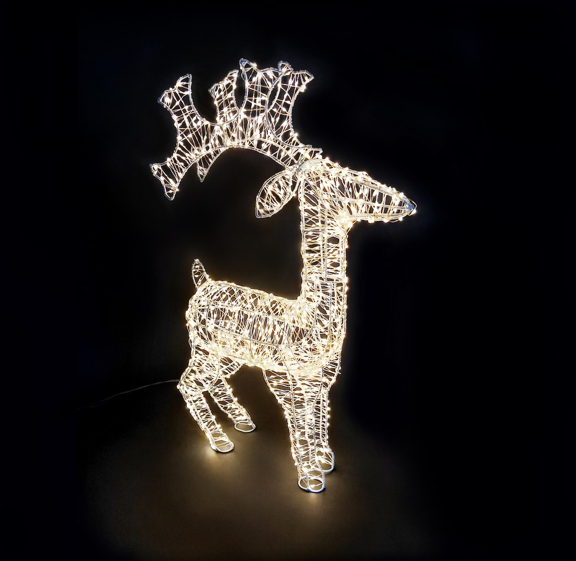 Tarrington House Acryl Rentier, Metall, 38 x 21 x 62 cm, 1000 LED, 6 W, warmweiß