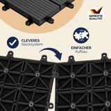 thumbnail of Casaria WPC Fliesen 22x Klassik Anthrazit