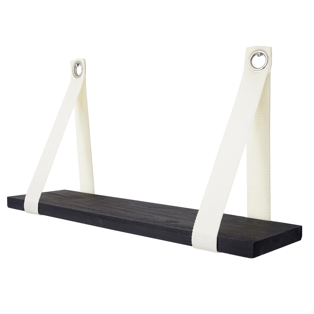 Mendler Wandregal Var, Hängeregal Regal, Shabby-Look, Vintage 27x50cm ~ dunkelgrau