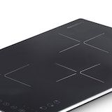 thumbnail of MELCHIONI FAMILY Placa de Inducción Portátil 3 Fuegos, OBLIVION 3, 3300 W, Control táctil, Temporizador 3H, Bloqueo Infantil, Vidrio Negro, 118360035