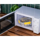thumbnail of PIKA - Boite alimentaire 640ml en verre et couvercle en verre trempé - Hermétique, Compatible au micro-ondes, four, congélateur - GlassShock