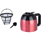 thumbnail of Kaffeemaschine Arabica 800W EasyTouch Control silber/schwarz Rot