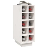 thumbnail of Décoshop26 - Vinoteca con capacidad para 10 botellas 23 x 34 x 61 cm madera maciza de pino blanco DEC024257